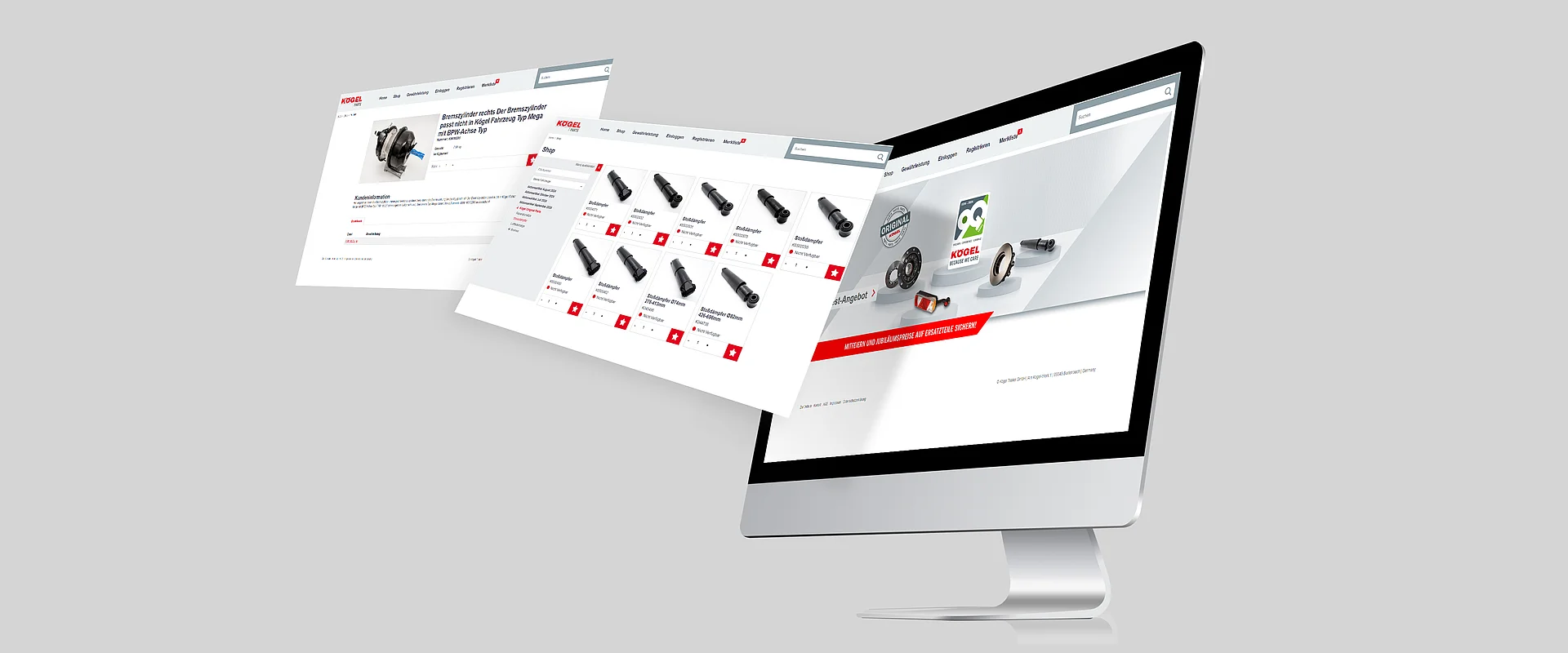 Screen von Nutzeroberfläche