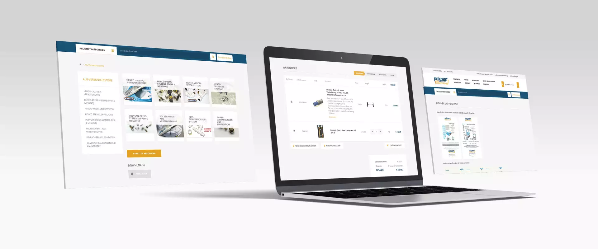Screen mit Frontend