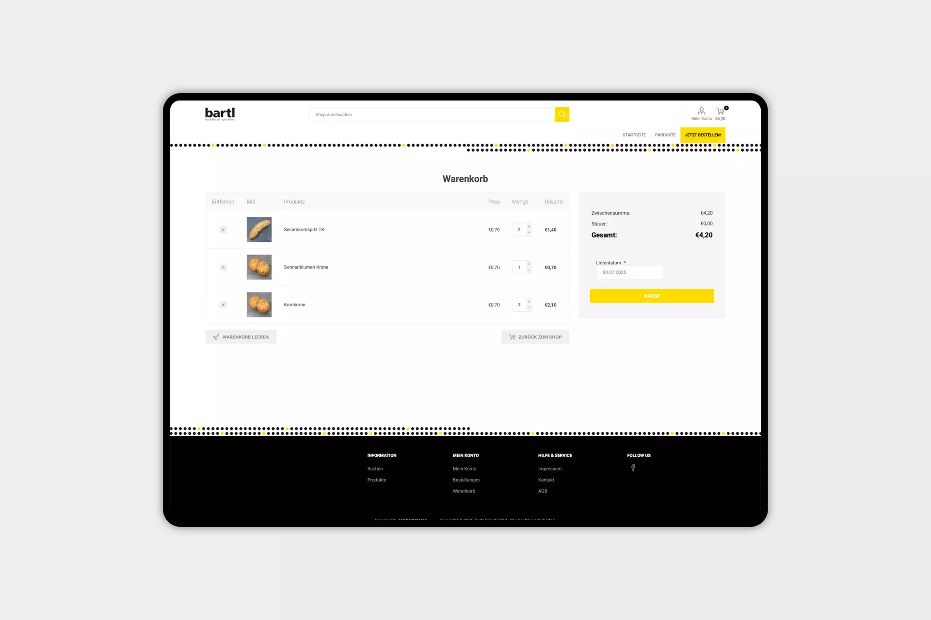Bartl B2B Shop