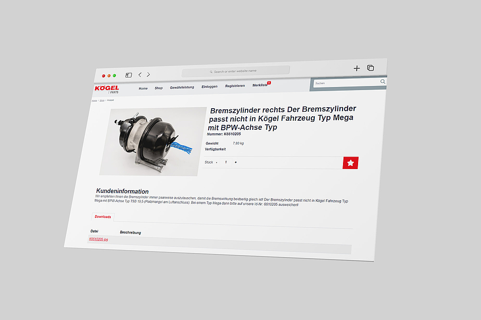 Screen von Nutzeroberfläche